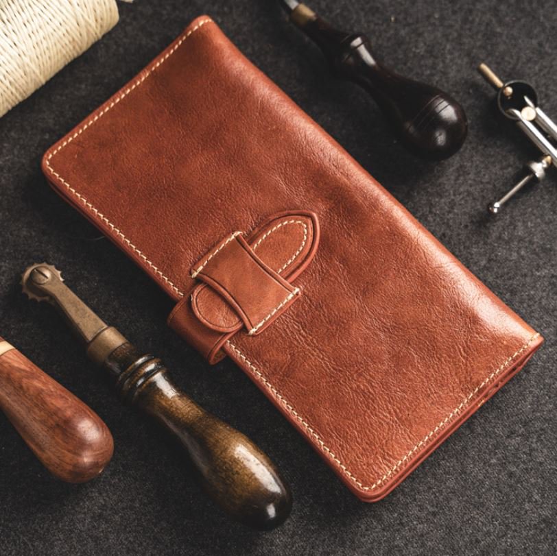 Ví Da Cầm Tay Handmade Hàng Hiệu Cho Nam & Nữ Sành Điệu VCH15